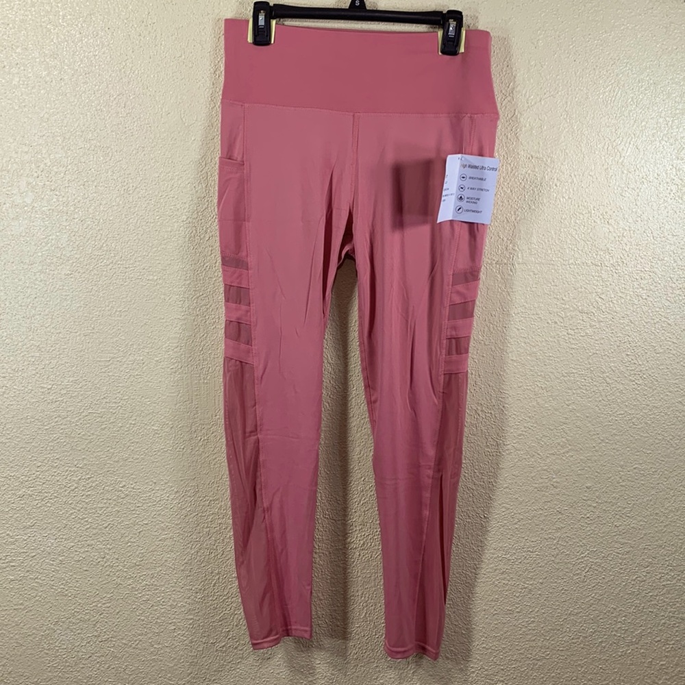 Lit26 Dusty Rose Pink Leggins L NWT